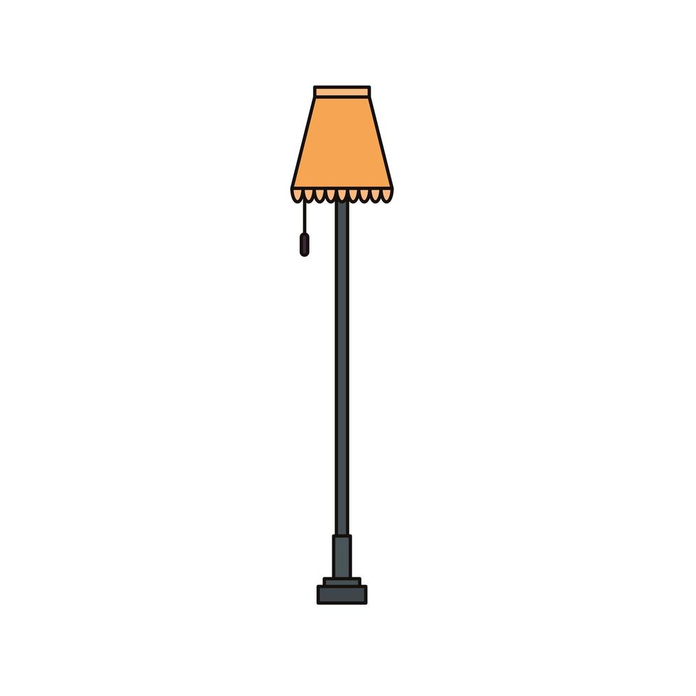 huis lamp licht geïsoleerde pictogram vector