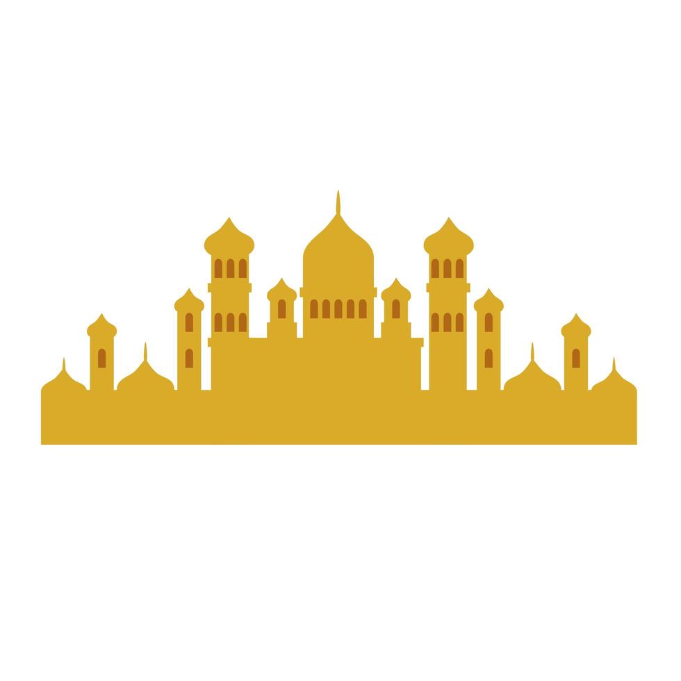 moskee tempel pictogram vector