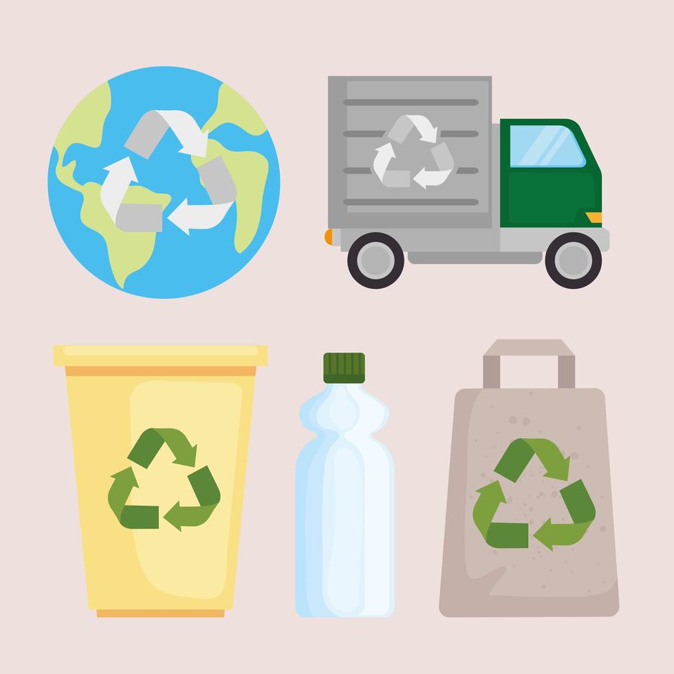 recycle pictogrammenset vector