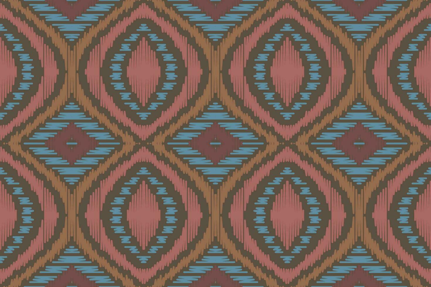 ikat damast paisley borduurwerk achtergrond. ikat naadloos meetkundig etnisch oosters patroon traditioneel.azteken stijl abstract vector illustratie.ontwerp textuur, stof, kleding, verpakking, sarong.