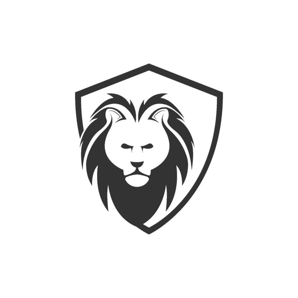 leeuw hoofd logo vector