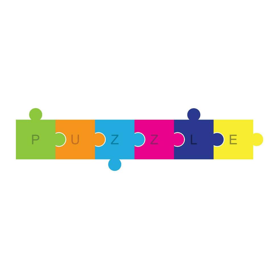 puzzel logo vector