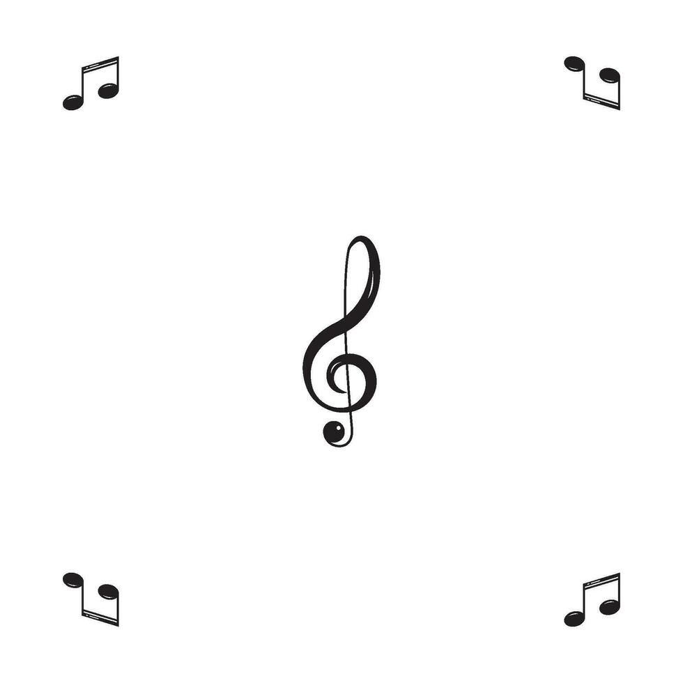 muzieknoot pictogram vector