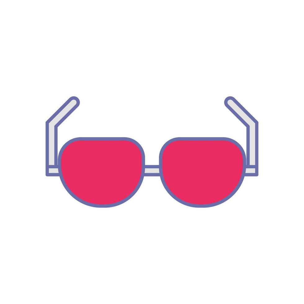 oog bril modern kaders stijl. zomer eyewear zon bescherming zonnebril bescherming, uv bril stijlvol, mode bril accessoire. vakantie icoon. vector illustratie gevulde schets stijl eps10