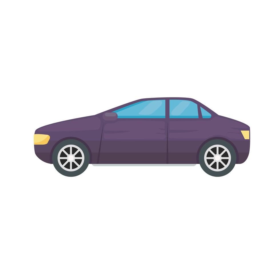 paarse auto voertuig vector
