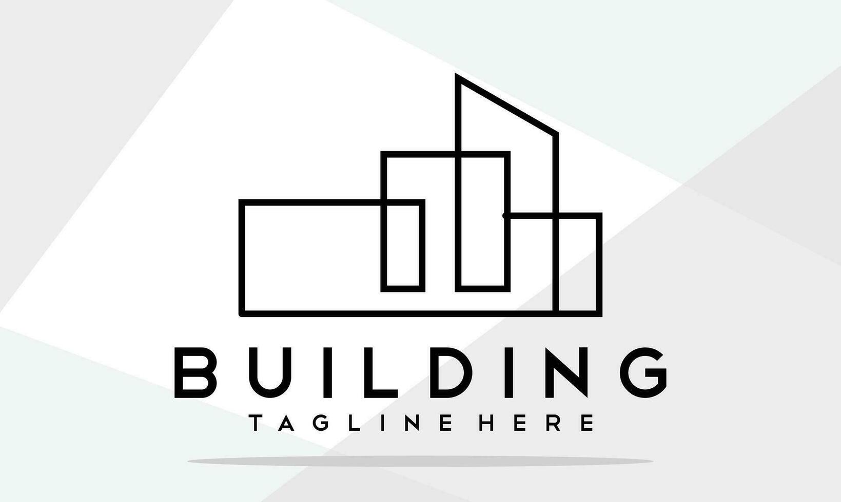 gebouw logo vector ontwerp sjabloon gemakkelijk.