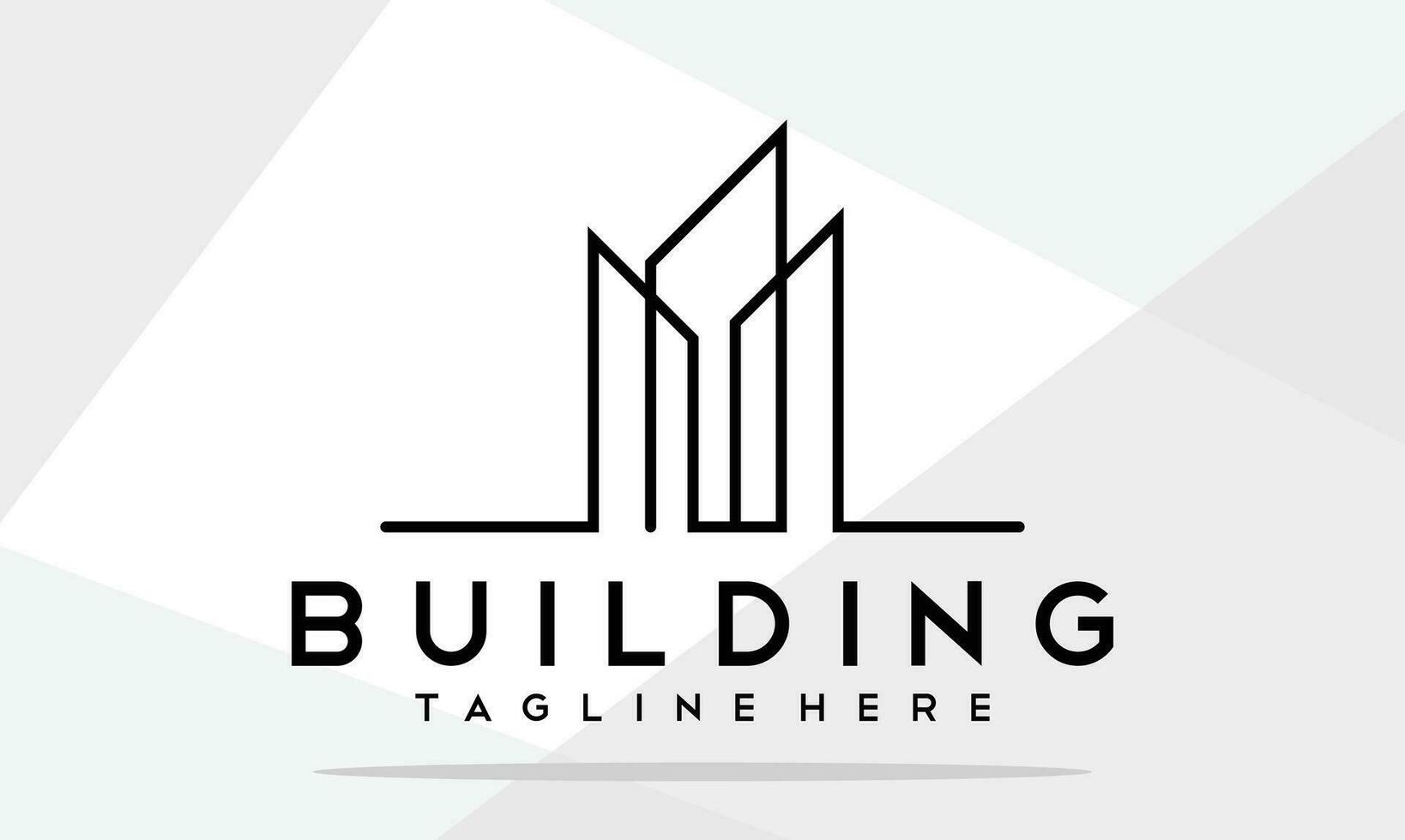 gebouw logo vector ontwerp sjabloon gemakkelijk.