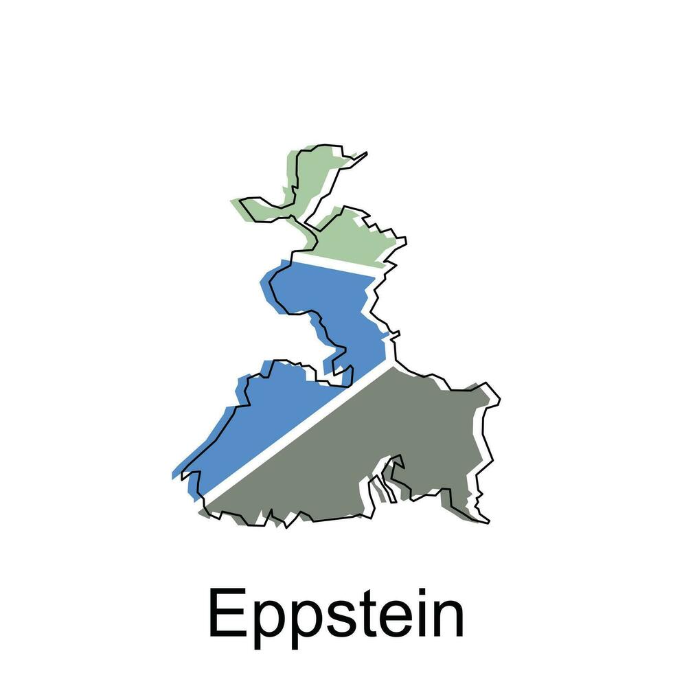vector kaart van epstein modern schets, hoog gedetailleerd vector illustratie ontwerp sjabloon