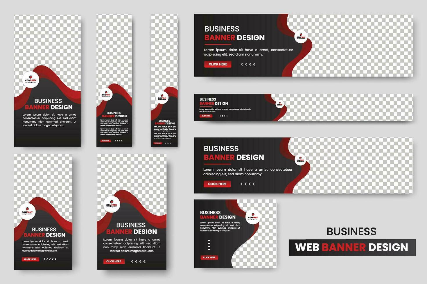 abstract banier ontwerp web banier sjabloon set, horizontaal hoofd web banier, Hoes hoofd achtergrond voor website ontwerp, sociaal media Hoes advertenties banier, folder ontwerp sjabloon vector