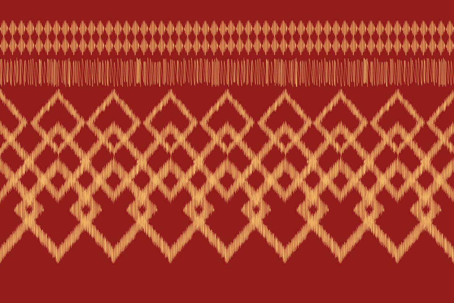 etnisch ikat kleding stof patroon meetkundig stijl.afrikaans ikat borduurwerk etnisch oosters patroon rood achtergrond. abstract,vector,illustratie.textuur,kleding,lijst,decoratie,tapijt,motief. vector