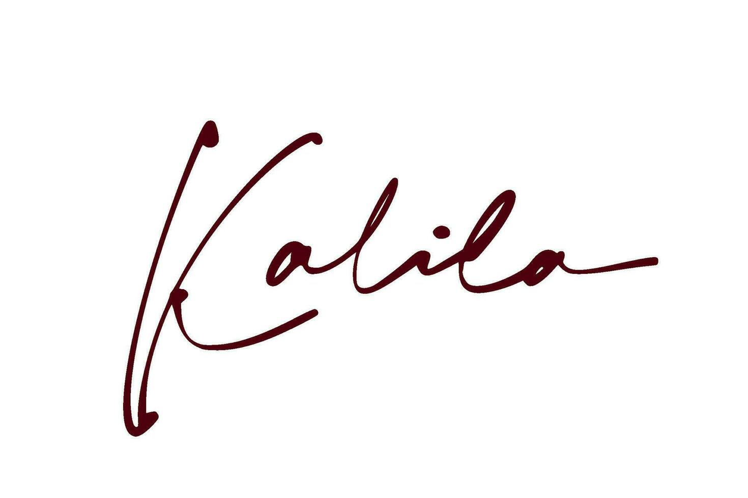 handtekening serie k ontwerp illustratie vector