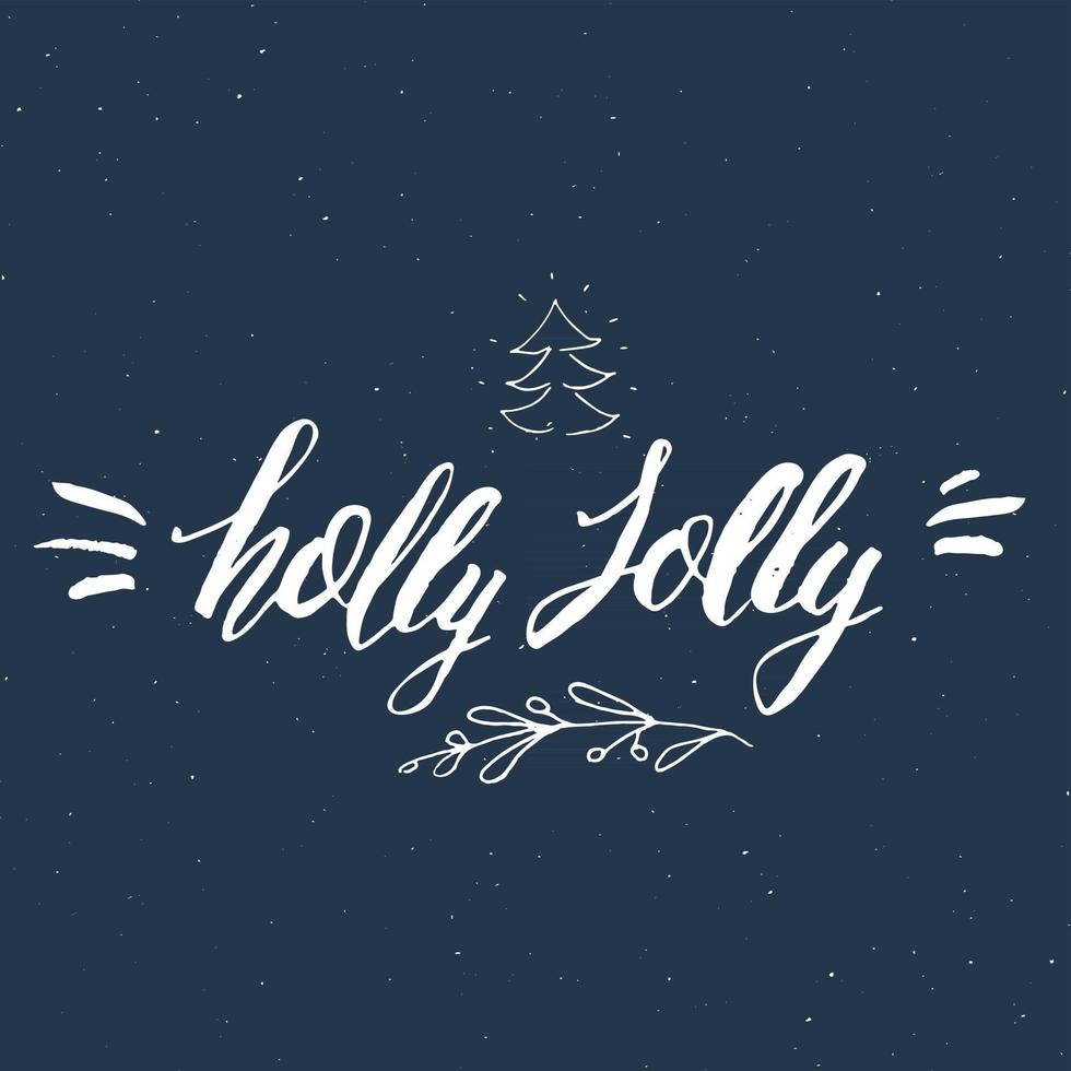 vrolijk kerstfeest kalligrafische letters. typografisch groetenontwerp. kalligrafie belettering voor vakantiegroet. hand getrokken belettering tekst vectorillustratie vector