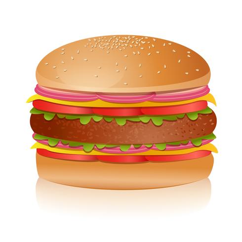 Lekkere hamburger vector