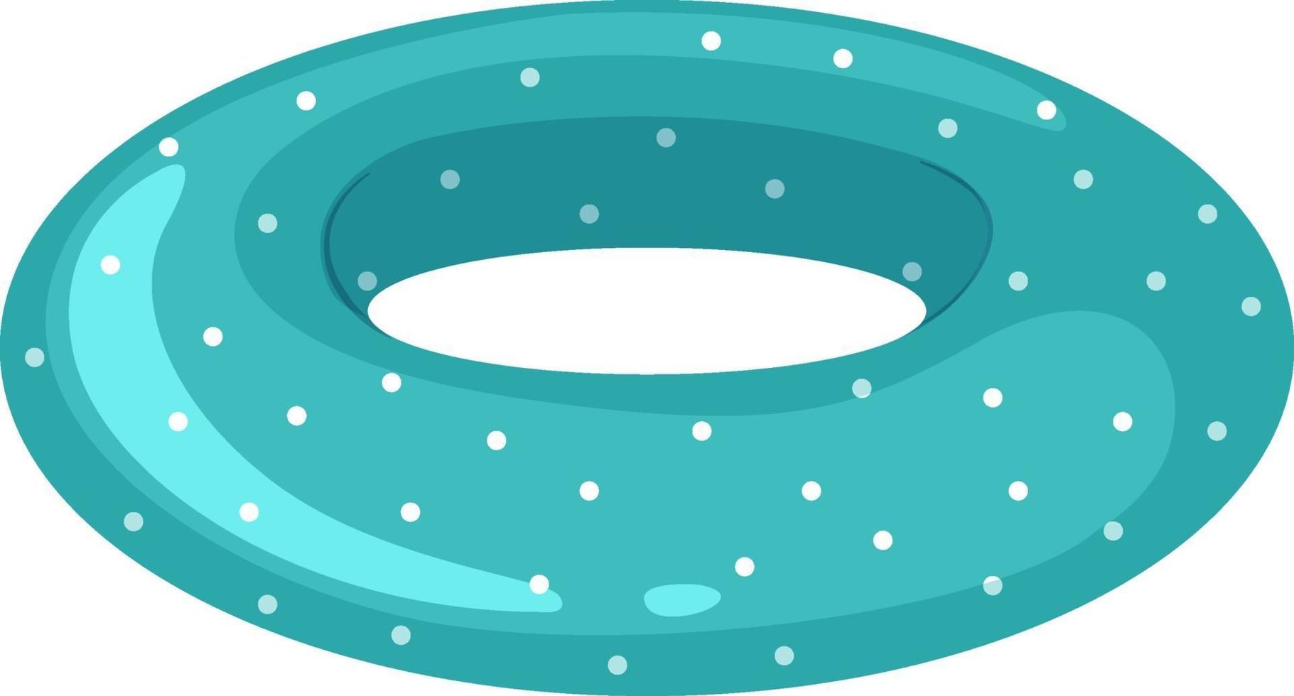 blauw gevlekt patroon zwemmen ring geïsoleerd vector