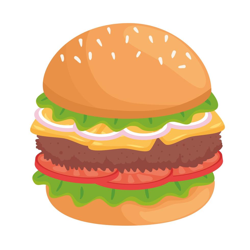 hamburger pictogram geïsoleerd vector ontwerp