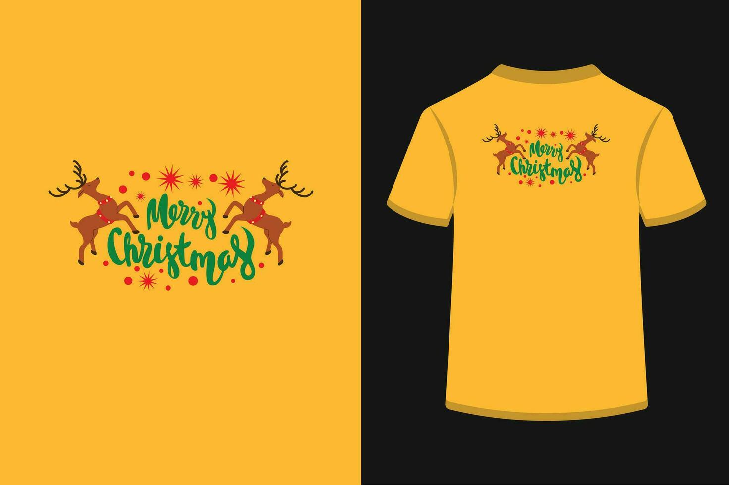 vrolijk Kerstmis vector t-shirt ontwerp.