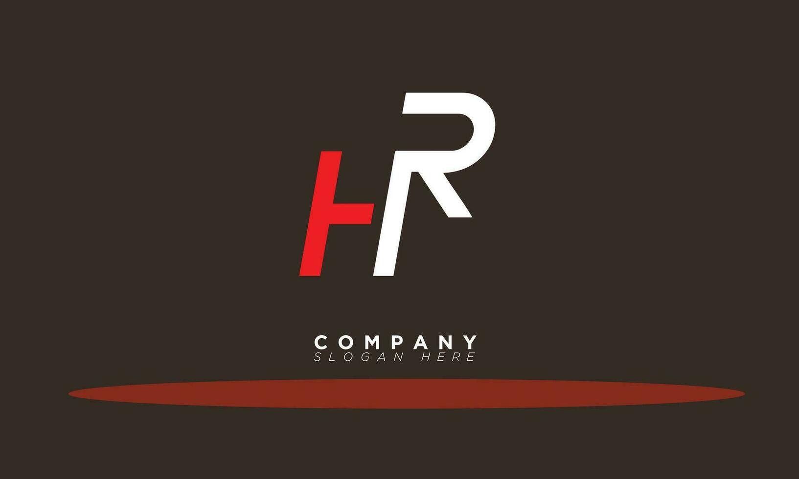 hr alfabet brieven initialen monogram logo eh, h en r vector