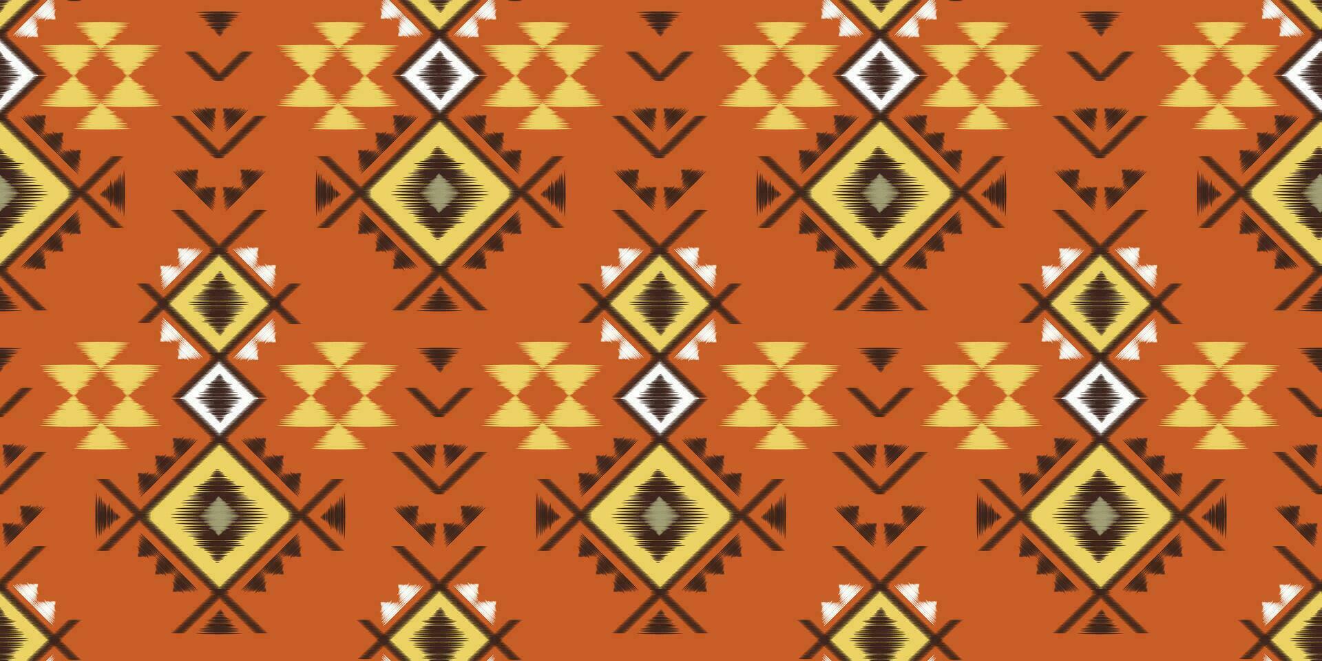 etnische abstracte ikat kunst. naadloos patroon in tribal, volksborduurwerk en Mexicaanse stijl. Azteekse geometrische kunst ornament print.design voor tapijt, behang, kleding, inwikkeling, stof, hoes, textiel vector