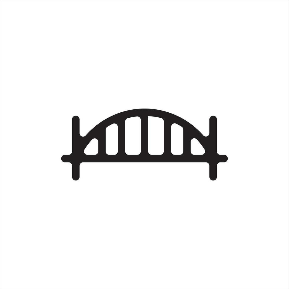 brug icoon vector illustratie symbool