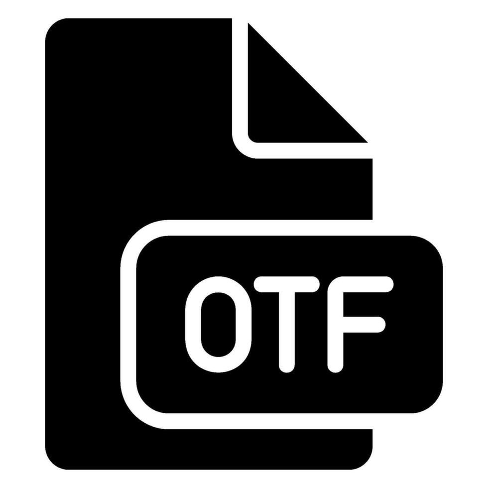 otf glyph icoon vector