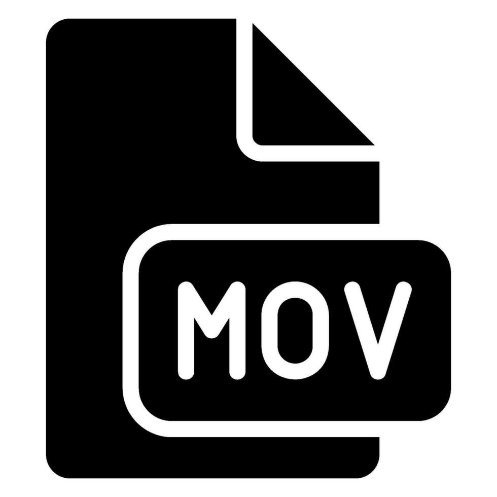 mov glyph icoon vector