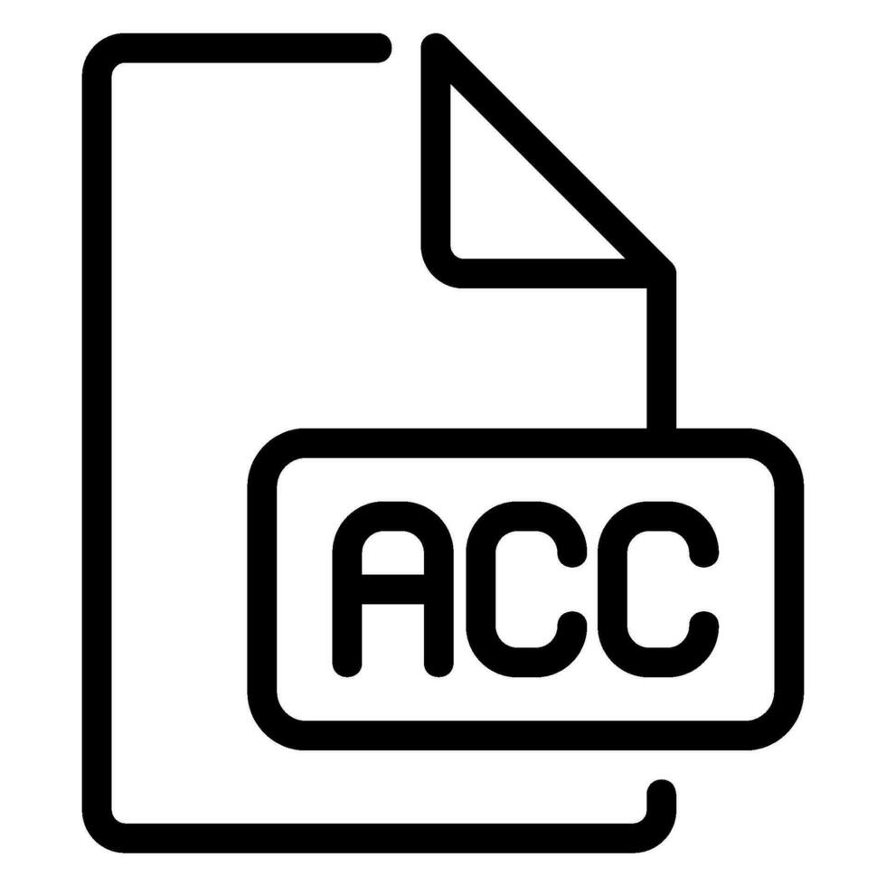 acc lijn icoon vector