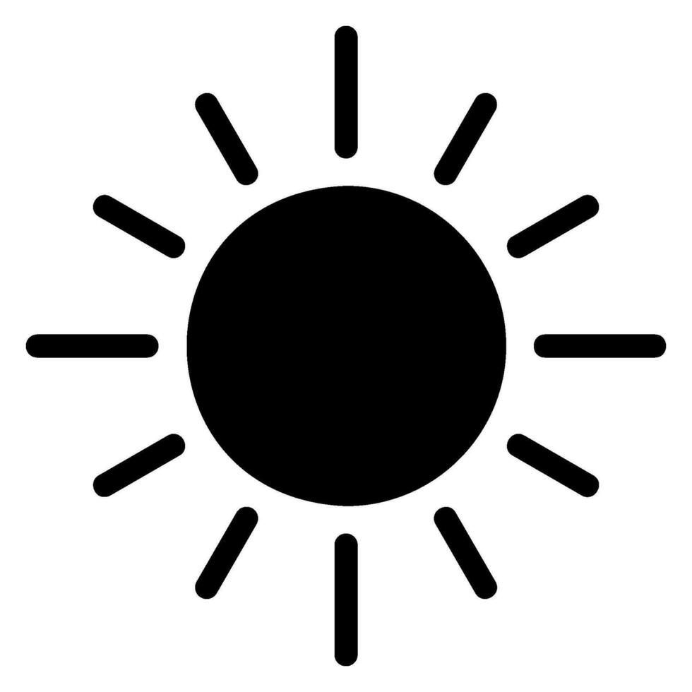 zon glyph icoon vector