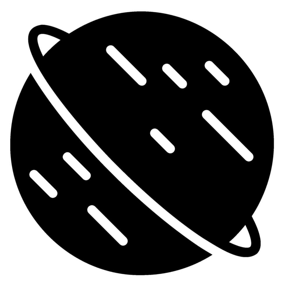 planeet glyph icoon vector