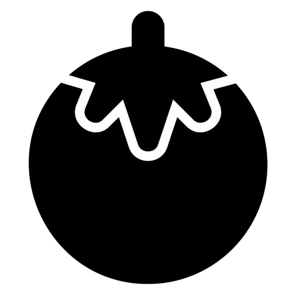 tomaat glyph icoon vector