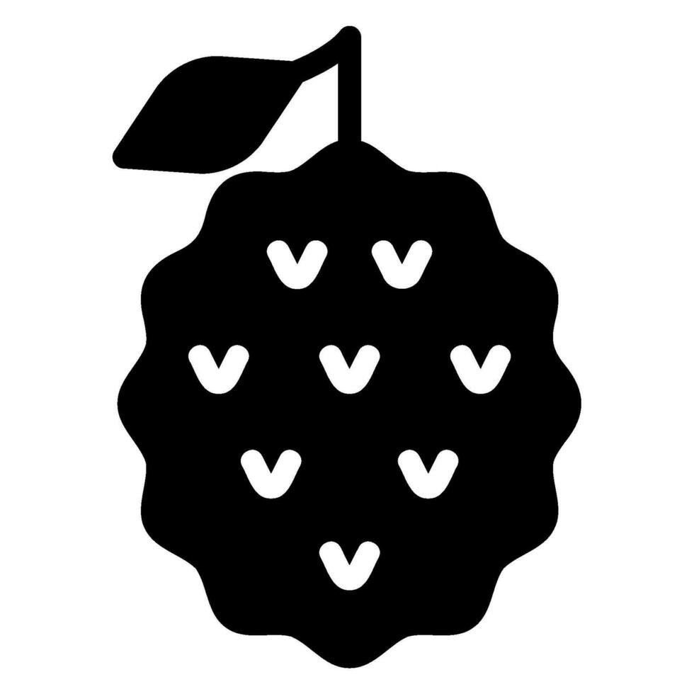 lychee glyph icoon vector