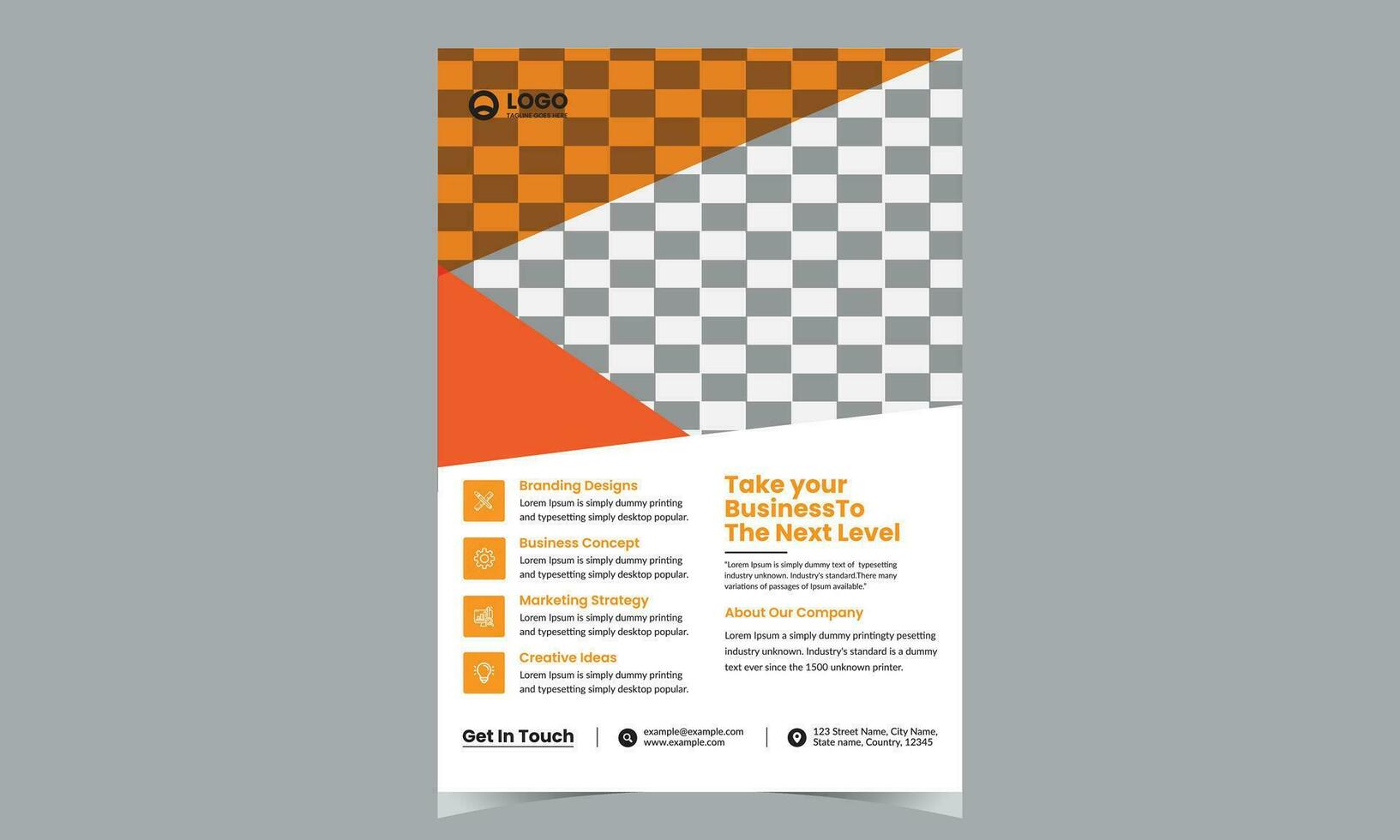 poster flyer pamflet brochure cover ontwerp lay-out ruimte voor foto-achtergrond, vector illustratie sjabloon in a4-formaat