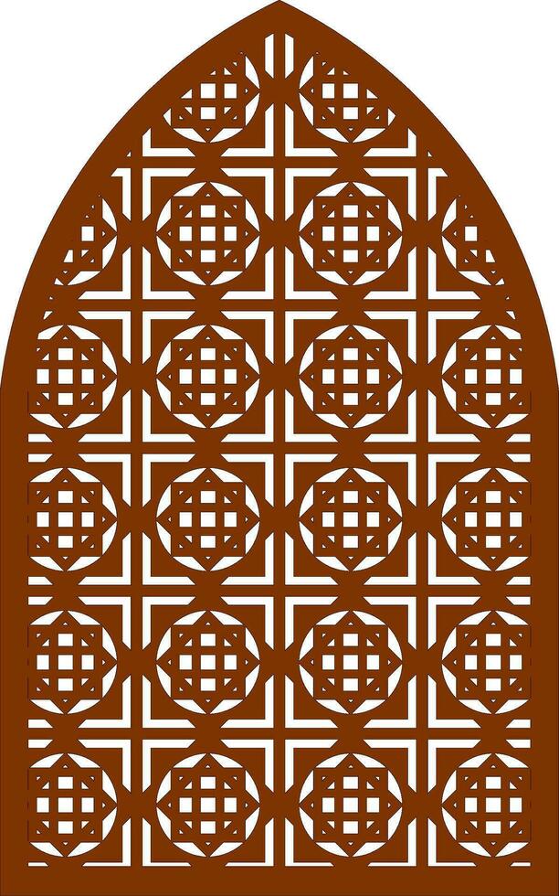 gemakkelijk vector patroon voor laser snijden, decoratie, en ornament. metaal ontwerp, hout snijwerk, vector