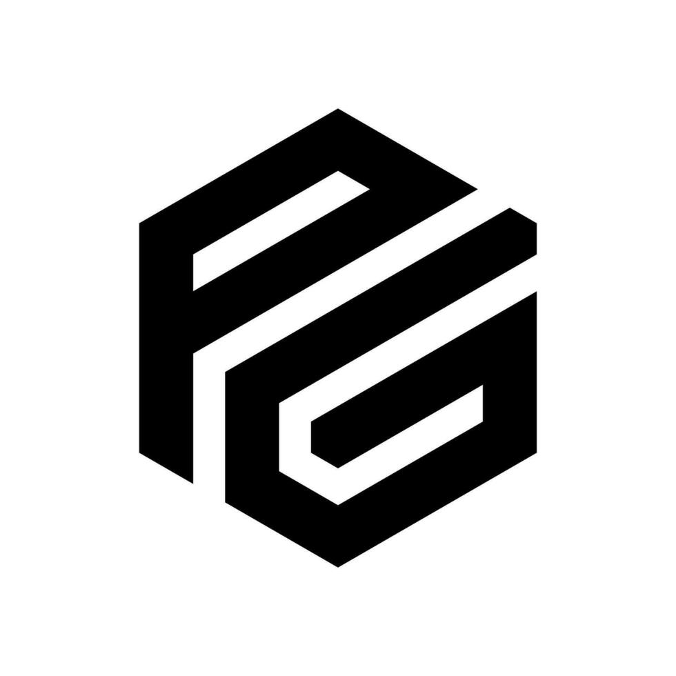brief pag logo ontwerp voor bedrijf en bedrijf vector