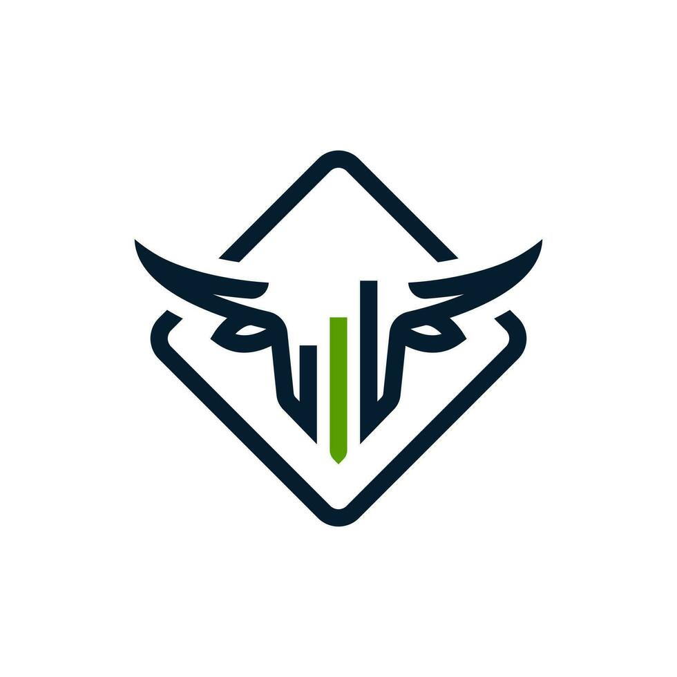 modern stier financiën logo illustratie ontwerp voor uw bedrijf of bedrijf vector