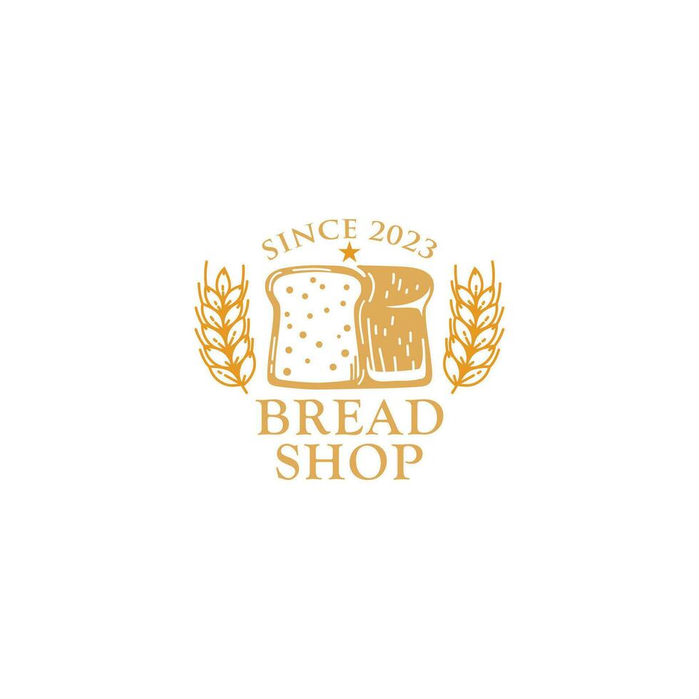brood bakkerij logo ontwerp vector sjabloon