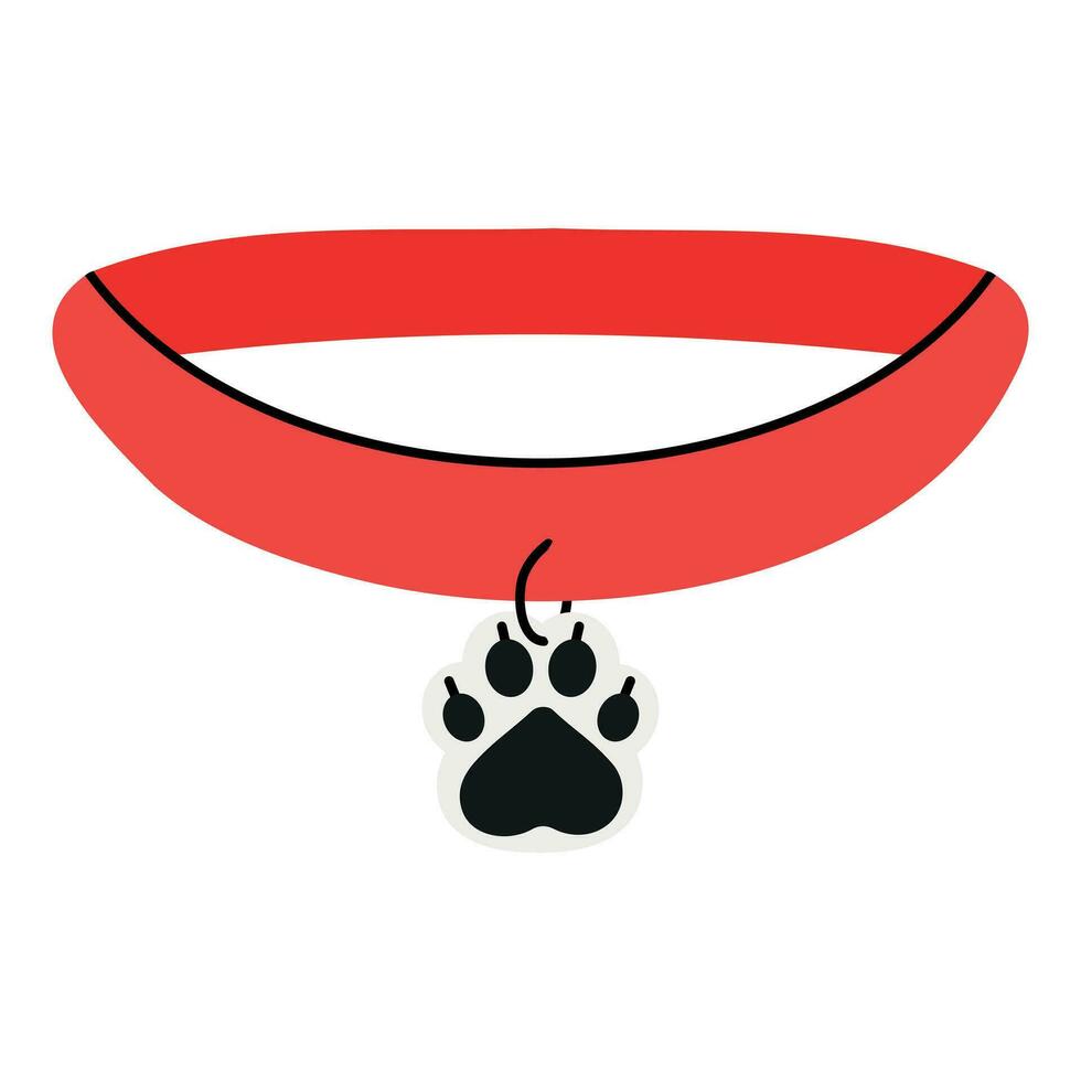 halsband met medaille voor katten en honden. vector