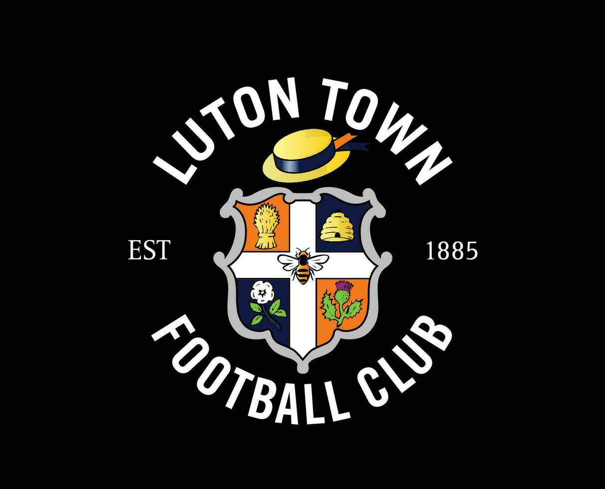 luton stad- club symbool logo premier liga Amerikaans voetbal abstract ontwerp vector illustratie met zwart achtergrond