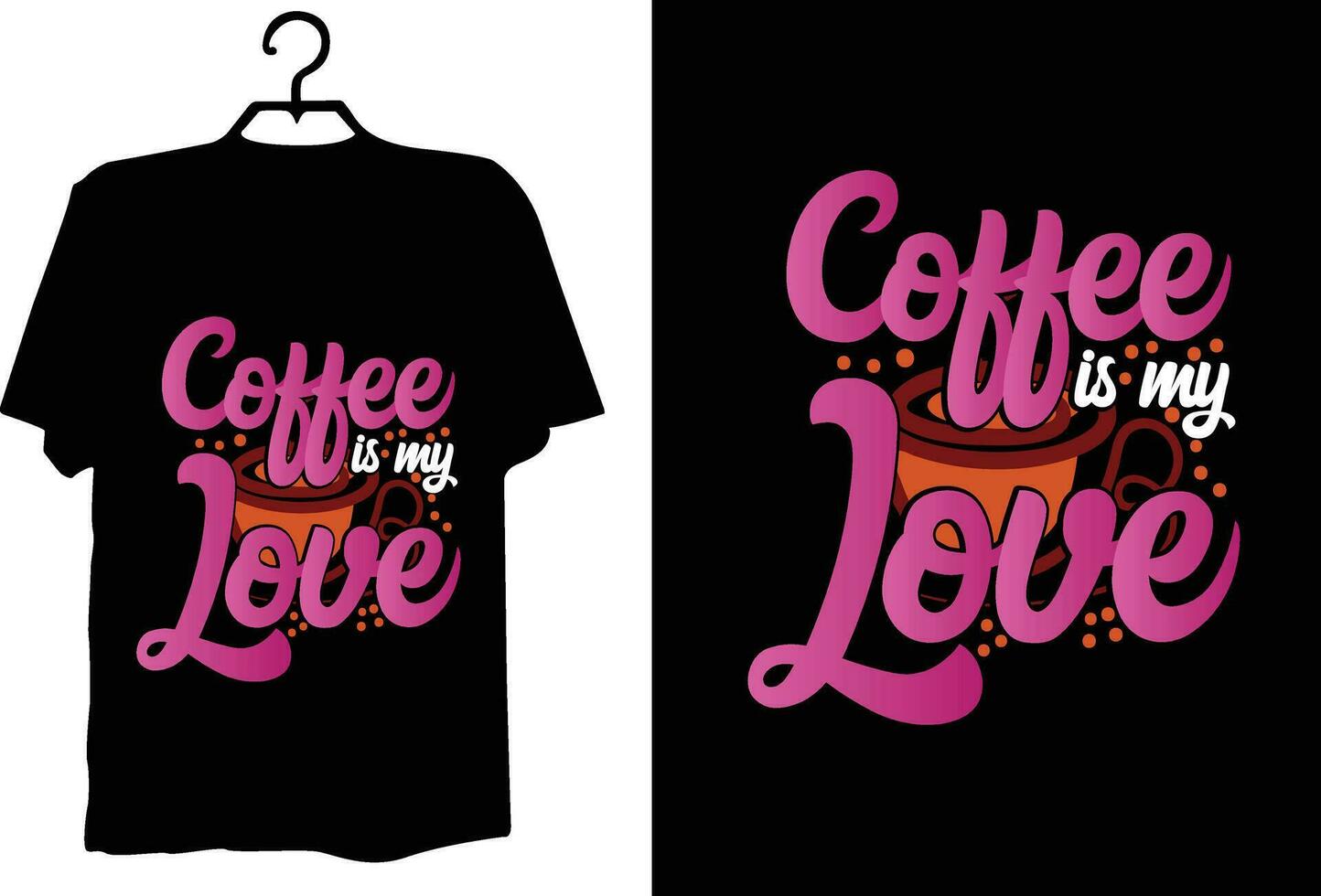 koffie t-shirt ontwerp vector