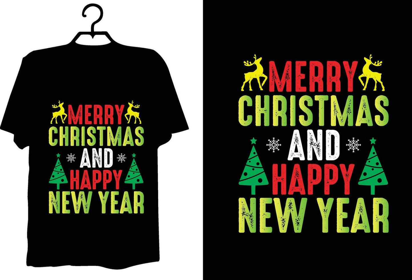 kerst t-shirt ontwerp vector