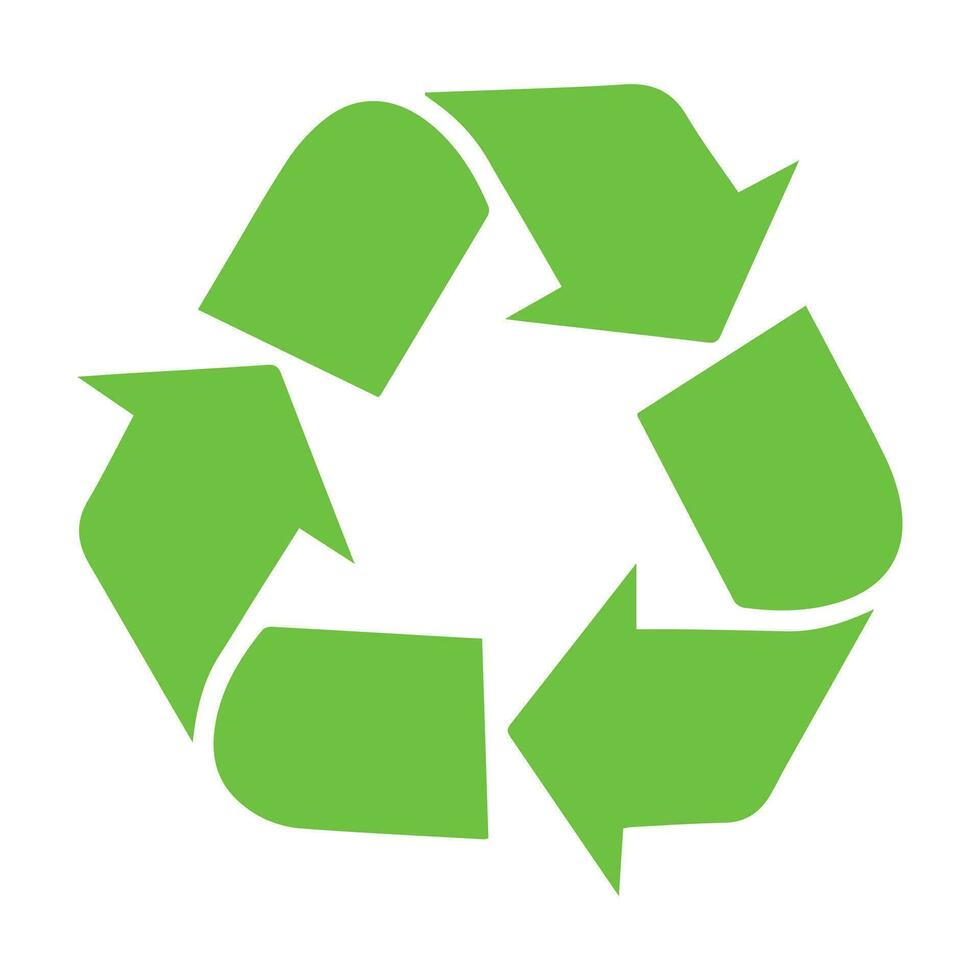 recycle icoon symbool vector. recycling en omwenteling pijl icoon vector