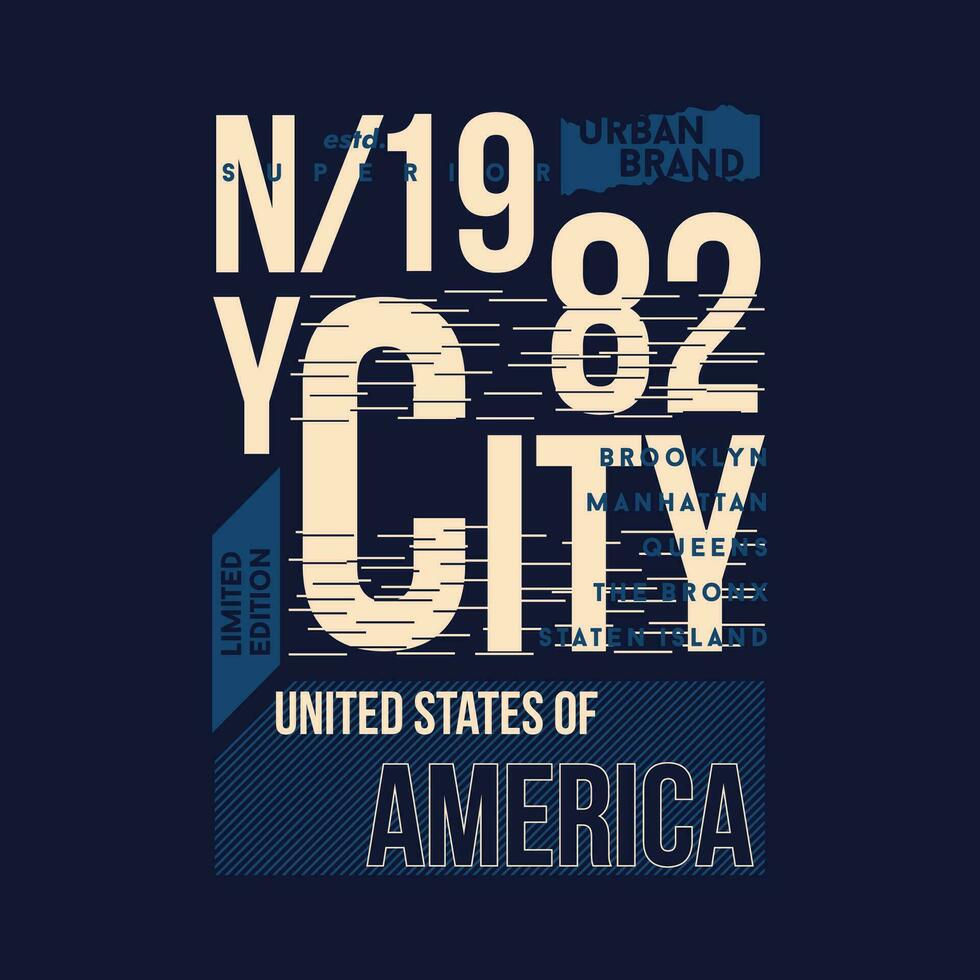 nieuw york stad grafisch typografie, vector t overhemd ontwerp, illustratie, mooi zo voor gewoontjes actief