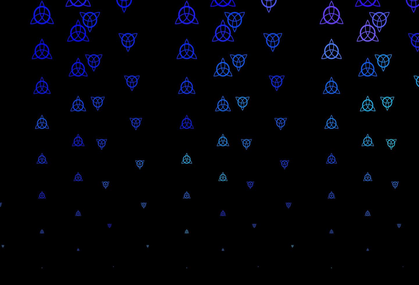 donkerroze blauw vectorpatroon met magische elementen vector