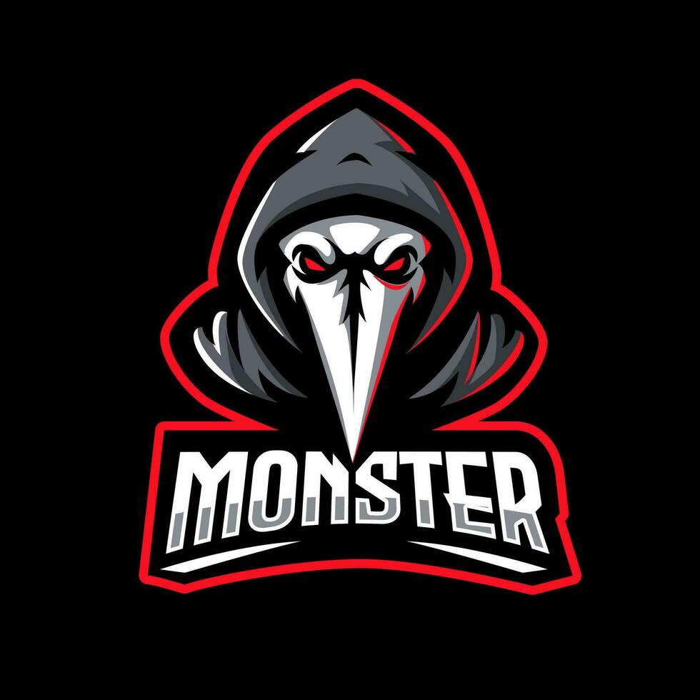 dokter pest e sport gaming mascotte logo vector