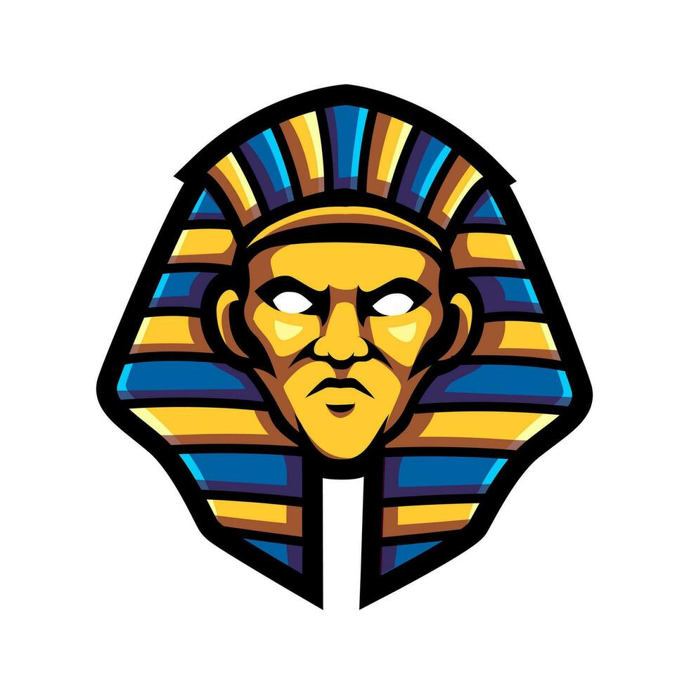professioneel logo Egyptische Farao. vector illustratie
