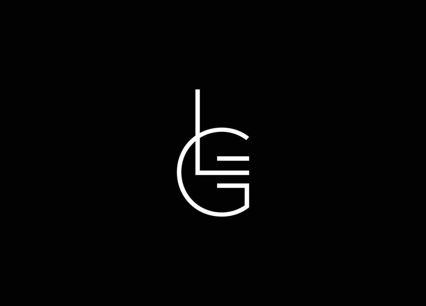 alfabet brieven initialen monogram logo lg gl l g. brief gl lg logo ontwerp sjabloon. lg monogram initialen brief logo concept. gl icoon ontwerp. brief gl en lg logo ontwerp vector sjabloon