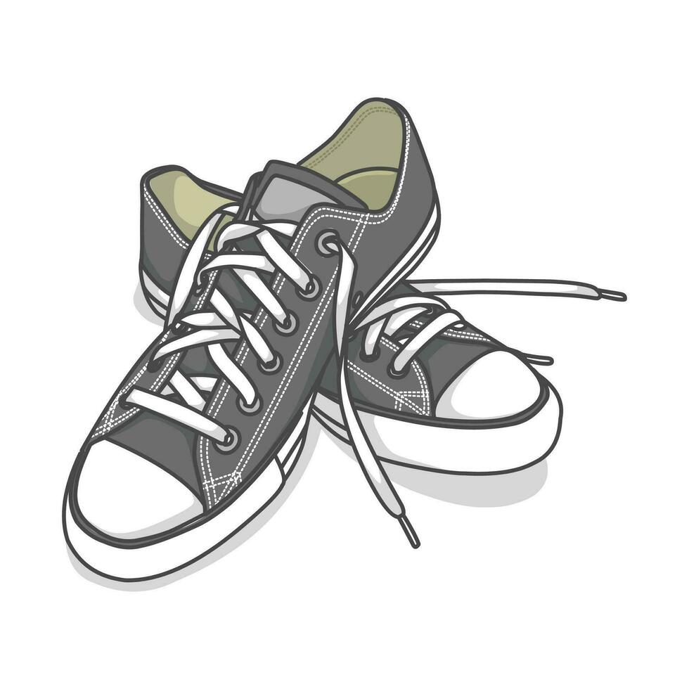 sportschoenen ontwerp met kant hoek. sport schoenen . vector