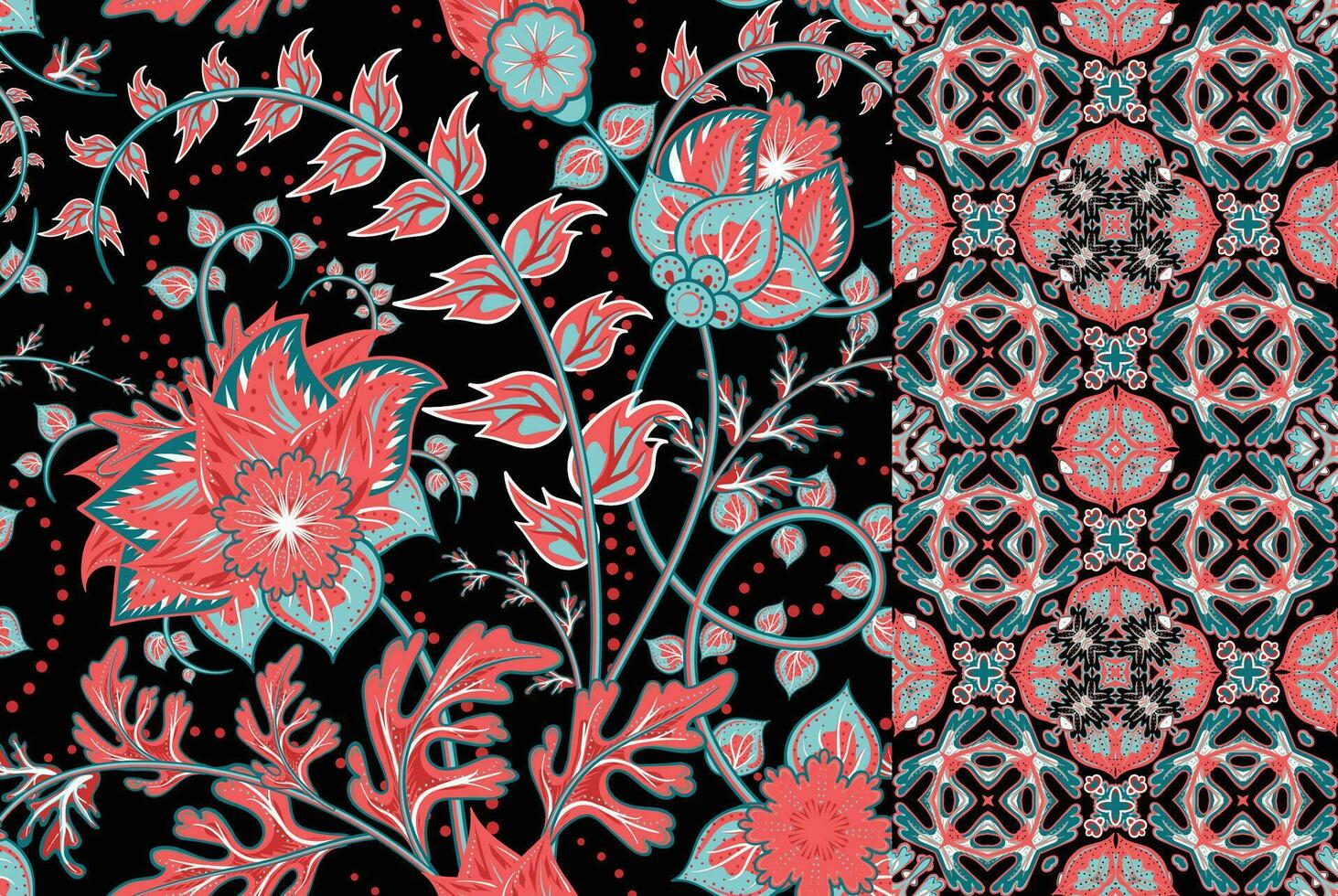 kunst bloem patroon vector