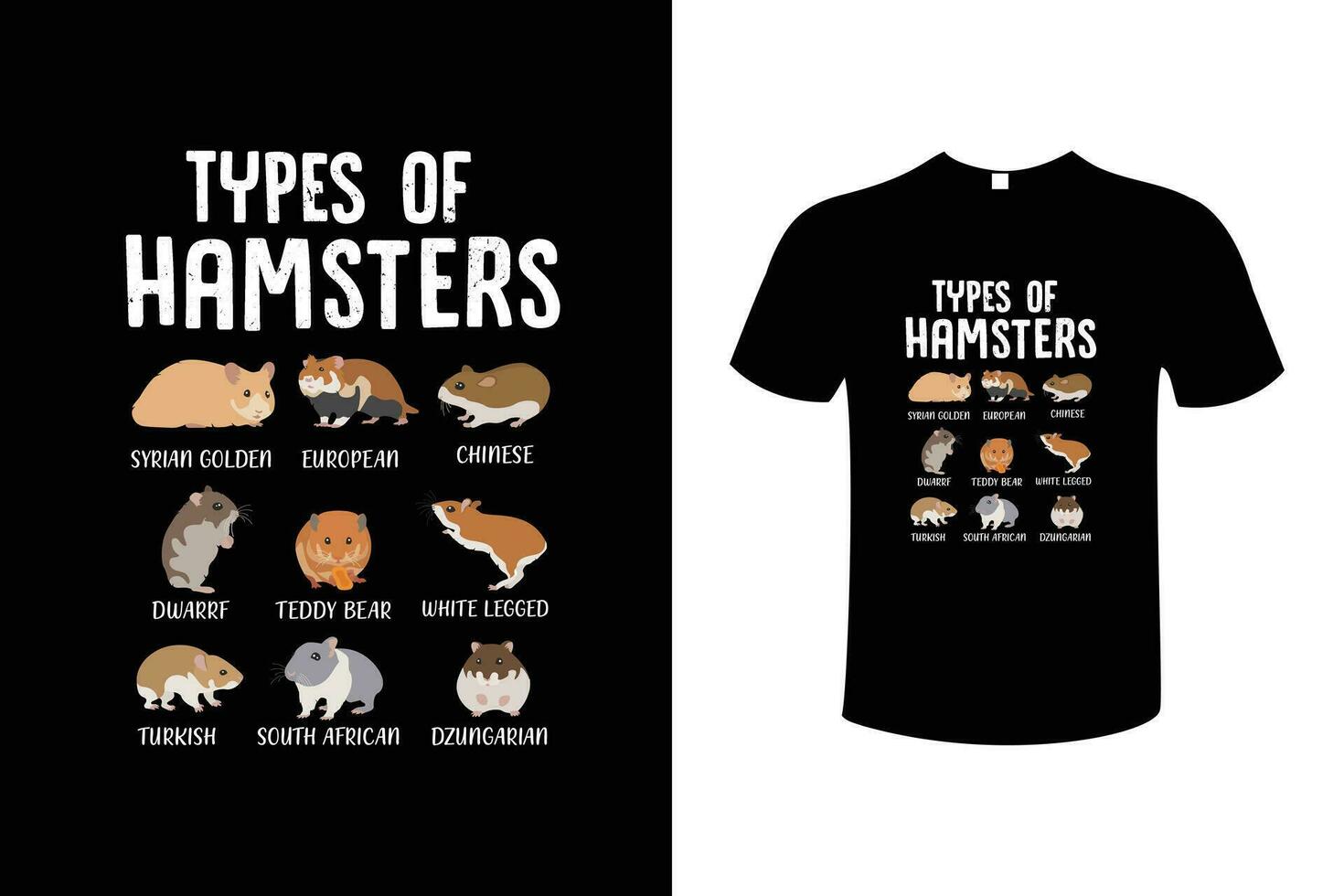 hamster varken typografie wijnoogst illustratie vector t-shirt ontwerp sjabloon