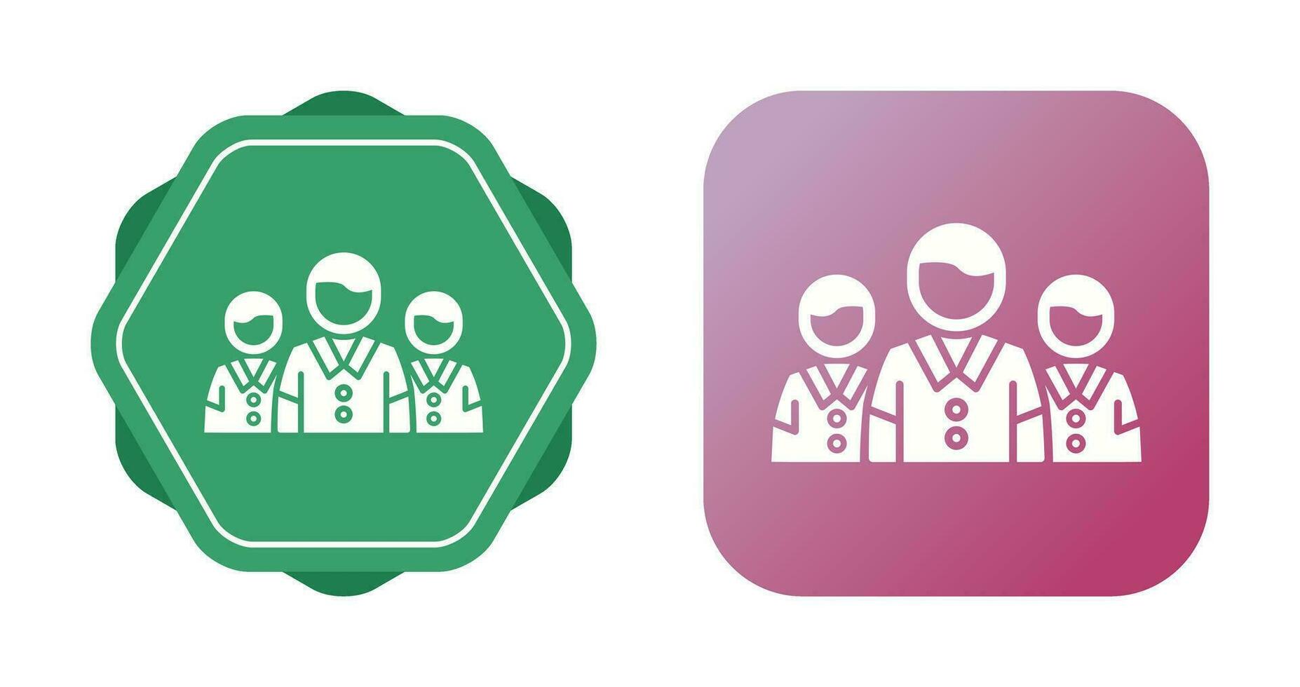 team vector pictogram