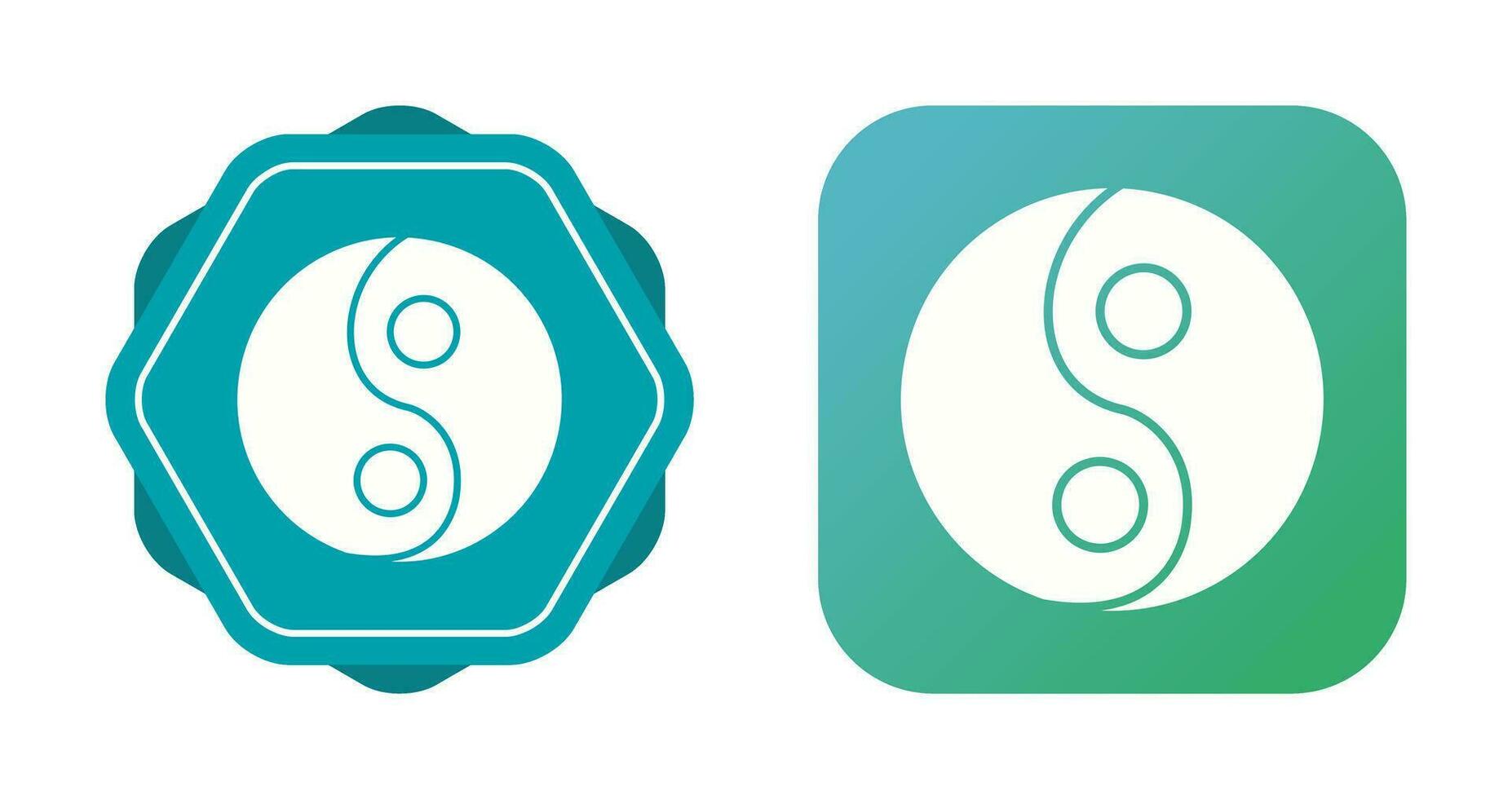 yin yang vector icoon